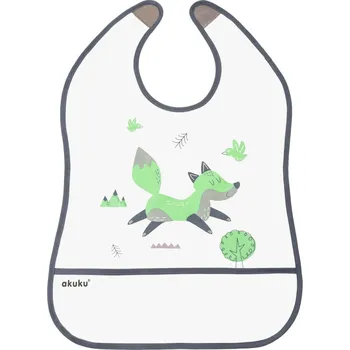 Bryndák Dětský bryndák s kapsičkou Akuku Liška