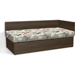 Nabytekmorava Válenda s úložným prostorem Senior 90x200 cm s čelem barva lamina: ořech, barva čalounění: 53874-1178