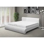 Nabytekmorava Luxusní postel SEINA NEW 200x180cm s MOT otevíráním ÚP eko kůže: bílá
