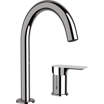 Vodovodní baterie Umyvadlová 2-otvorová baterie PIRA 5714 - černá matná BAREW5714 + slevový kód, + prodloužená záruka