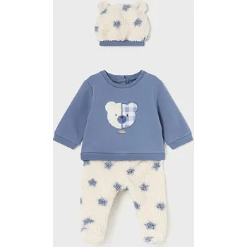 Oblečení a móda Mayoral komplet - mikina, polodupačky 2513, 2514 barva: modrá, Rozměr: 0 - 1 měsíc
