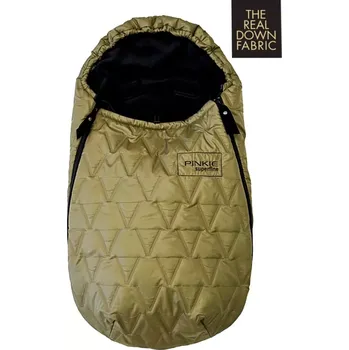 Fusak PINKIE péřový zimní fusak Superfine Vee Olive 0-12 měs
