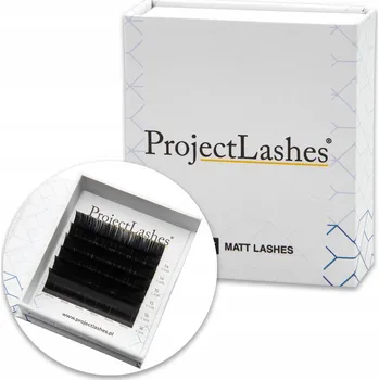 Péče o řasy a obočí Umělé řasy pro prodlužování ProjectLashes D 0,07 14-16mm černé MIX MAT