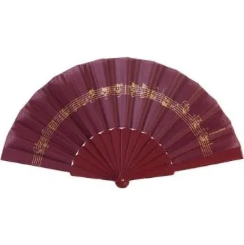 Karnevalový doplněk Vějíř PARTITURA BACH, bordó