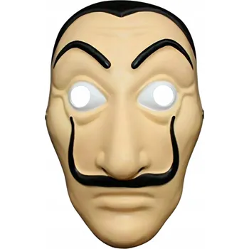 Pleťová maska Maska na obličej Salvadore Dali, knír, plastová