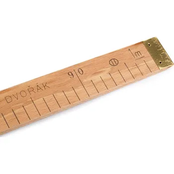 Přívěsek Metr dřevěný plochý s evropským cejchem Varianta: přírodní, Balení: 1 ks