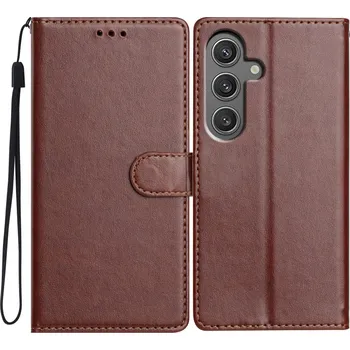 Pouzdro na mobilní telefon Clots knížkové pouzdro na Samsung Galaxy S25 - hnědé