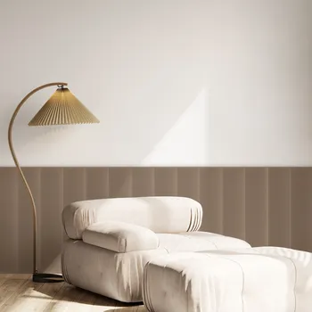 Obklad Sametový čalouněný panel - Obdélník - 60x15cm Béžová