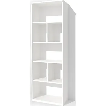 Šatní skříň Nabytekmorava Policová skříň Alfa 170 barva lamina: bílá