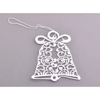 Vánoce Háčkovaná zvonek 9x11 cm