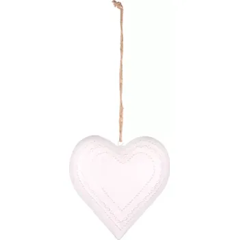 Srdce kovové UM0848-WH - SLEVA 3% s kodem radost25