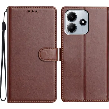 Pouzdro na mobilní telefon Clots knížkové pouzdro na Xiaomi Redmi Note 14 5G - hnědé