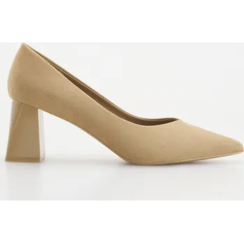 Dámské lodičky Reserved - Lodičky na širokém podpatku - tělová - 122CQ-02X - 122CQ-02X-41