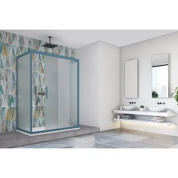 Sprchový kout BE.COLORS N1FS, 130, Fasciato bezpečnostní sklo - 6 mm, 493 silver BBCO203493S01 + slevový kód, + prodloužená záruka