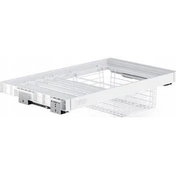 Věšák Věšák na kalhoty s košem do šatní skříně 80