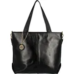 Velká dámská koženková kabelka Alexa, černá
