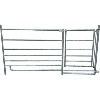 Panel manipulační ohrady pro ovce s brankou, 0,9x1,83m - 7 trubek