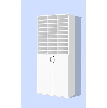 Šatní skříň Nabytekmorava Policová skříň Alfa 68 barva lamina: bílá