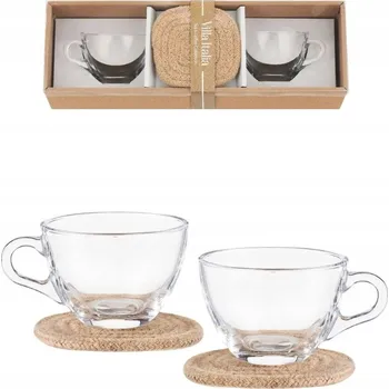 VILLA ITALIA Dárková sada 2 ks šálků s podšálky ERICA