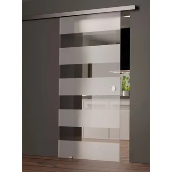 Interiérové dveře Melina Lucerne skleněné posuvné dveře 1025 x 2055 mm softclose