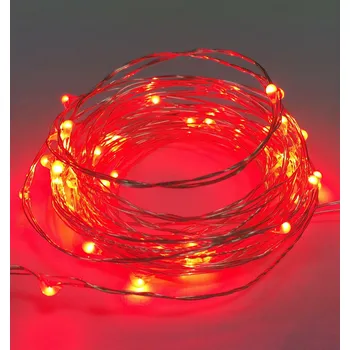 IP kamera Venkovní LED světýlka SLZIČKY 12V 5m 50LED červená