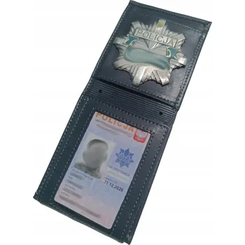 Peněženka Kožená peněženka tmavě modrá na doklady unisex