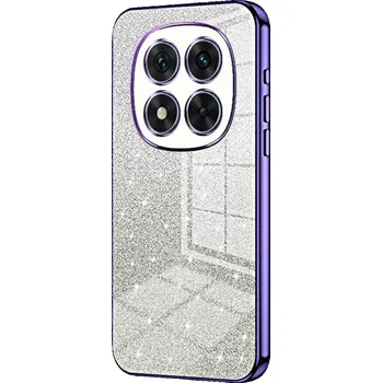 Pouzdro na mobilní telefon Cut gelový třpytivý obal na Xiaomi Redmi Note 14 Pro 5G/Poco X7 5G - fialový