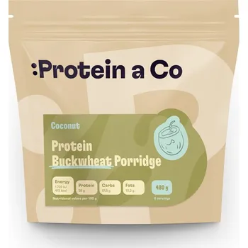 Fitness strava Protein a Co Proteinové pohankové kaše 480 g – 4 příchutě Příchuť: kokos