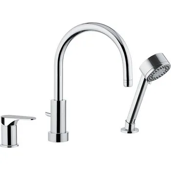 Vodovodní baterie Tříotvorová vanová baterie FONTI 0737 - bílá matná BAREL0737 + slevový kód, + prodloužená záruka