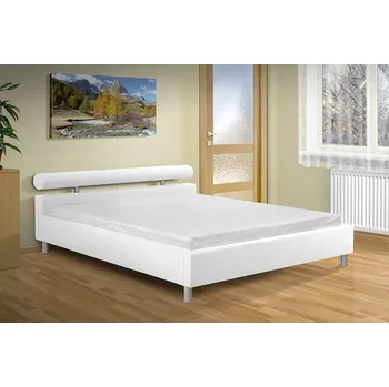 Postel Nabytekmorava Moderní manželská postel Doroty 140x200 cm Barva: eko bílá