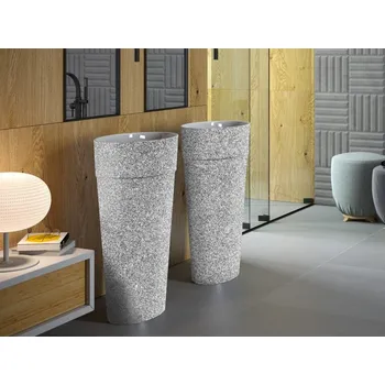 Umyvadlo Volně stojící umyvadlo UNIQA GLAM - stříbrná KEUNIVSGLAM02 + slevový kód, + prodloužená záruka