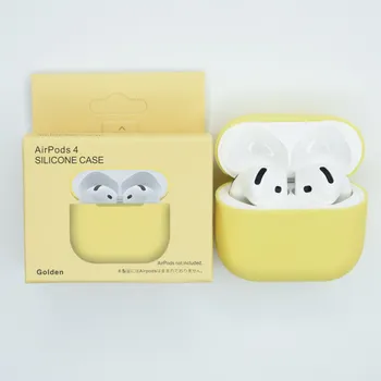 Příslušenství pro sluchátka Jednobarevný obal pro AirPods 4 Barva: Golden
