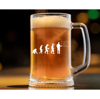 Sklenice Dekorant Pivní půllitr pro učitele OPICE