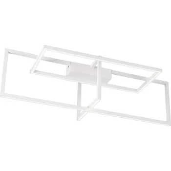 Bílé kovové stropní LED světlo Nova Luce Clea 92 cm