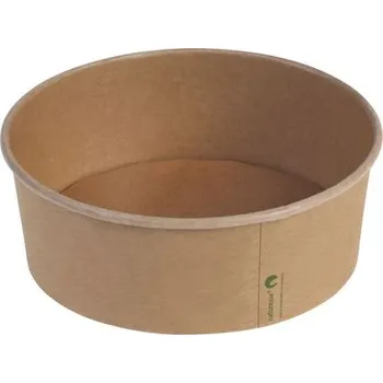 Jednorázové nádobí Pacovis Miska kraft/PLA, 1200ml Ø185x66mm (40ks)
