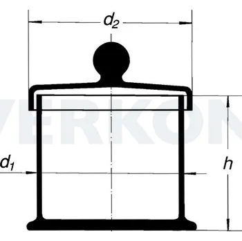 Válec motoru Válec preparátní s převislým víkem, Průměr válce [mm]: 85, Výška válce [mm]: 85, Průměr víka [mm]: 95