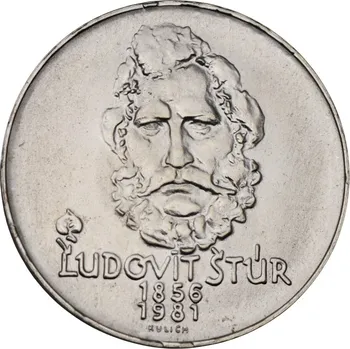 Stříbrná mince 500 Kčs Ludovík Štúr 1981 Standard