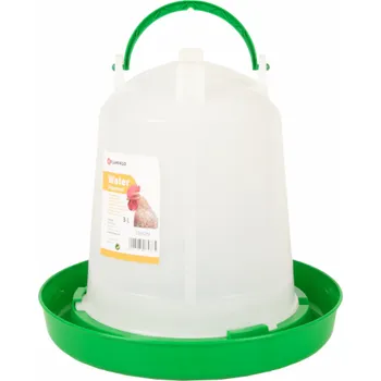 Pro ptáka Flamingo Twist Napáječka pro drůbež kulatá zelená/bílá 3l