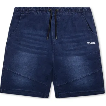 Pánské riflové kraťasy - Wolf T2435, modrá Barva: Modrá, Velikost: XL