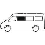 Boční posuvná okna pro Ducato/Boxer/Jumper 2007+ varianta První okno za řidičem (všechny délky vozu)