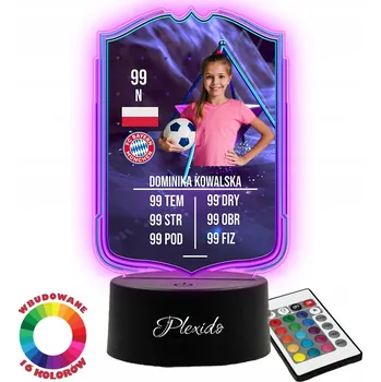 Lampička Plexido vícebarevná Noční lampa