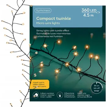 Vánoce Vnitřní Vánoční osvětlení na stromeček Kaemingk 4,5 m, 301 - 500 žárovek