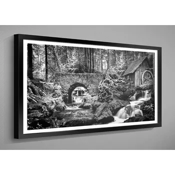 Obraz Nabytekmorava OBRAZ v rámu 80x40 ARCHITEKTURA černobílé RÁMEČEK BW: 2009