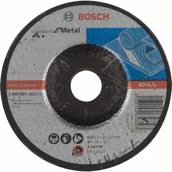 Brusný kotouč BOSCH Hrubovací kotouč profilovaný Standard for Metal, 125 mm 2608603182 free_store_pickup