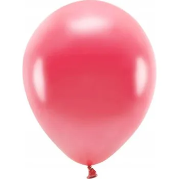 Balónek Eko balónky k narozeninám 26 cm, červené, 10 kusů