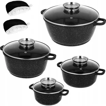 Hrnec Sada hrnců Brunbeste BB 1987 z hliníku 8 dílů