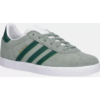 Pánská obuv Dětské semišové sneakers boty adidas Originals GAZELLE zelená barva, JP5540 97X, EUR 39 1/3