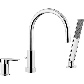 Vodovodní baterie Tříotvorová vanová baterie ARNO 0722 - zlatá broušená matná BAREI0722 + slevový kód, + prodloužená záruka