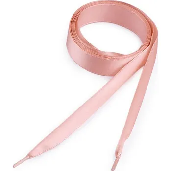 Tkaničky do bot Saténové tkaničky do bot, tenisek a mikin délka 110 cm Varianta: 1 pudrovo-lososová, Balení: 2 ks