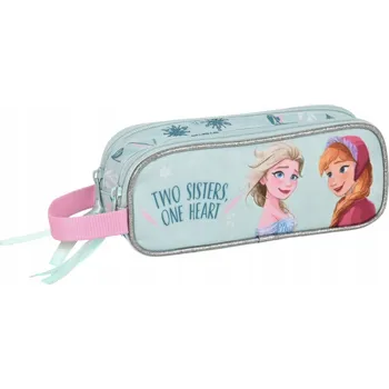 Penál Školní pouzdro Frozen One heart Tyrkysové 21 x 8 x 6 cm